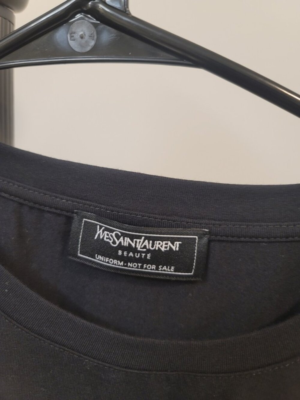 Yves Saint Laurent Beaute Uniform Women Top - Size: Medium - Gold YSL Back Print - Picture 3 of 6